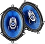 5” x 7” Car Sound Speaker (Pair) - Upgraded Blue Poly Injection Cone 3-Way 300 Watts w/Non-fatiguing Butyl Rubber Surround 80 - 20Khz Frequency Response 4 Ohm & 1' ASV Voice Coil - Pyle PL573BL