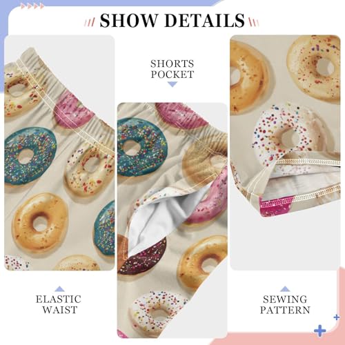 Pajama Bottoms, Pajamas Long Pant Cartoon Donuts Cute Lounge Wear Casual Sleep Pants Soft Pjs Sleepwear4