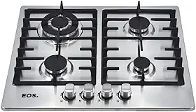 Cooktop a Gás 04 Bocas Eos Ecg04 Inox Bivolt