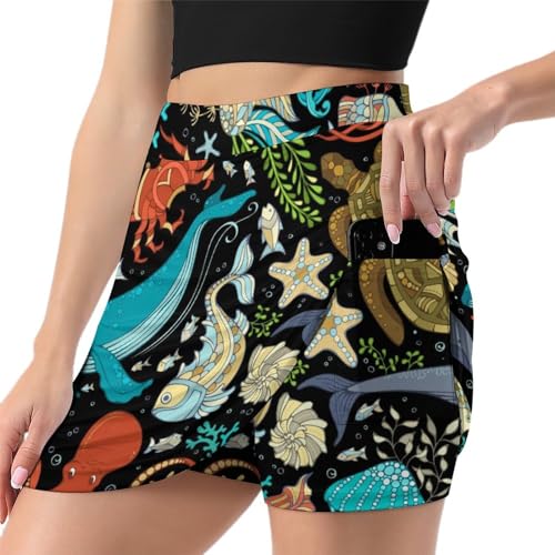 Jupe short de course anti-frottement pour femme active adepte de tennis