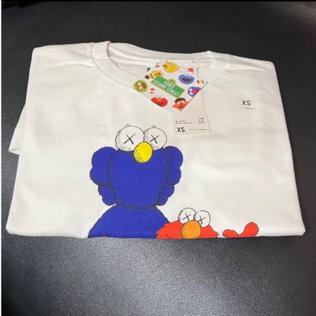 Amazon.co.jp: ユニクロ Tシャツ カウズ×セサミストリート ホワイト XS 
