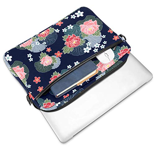 Bolso bandolera para portátil que alivia el peso en tus hombros con estilo floral 2