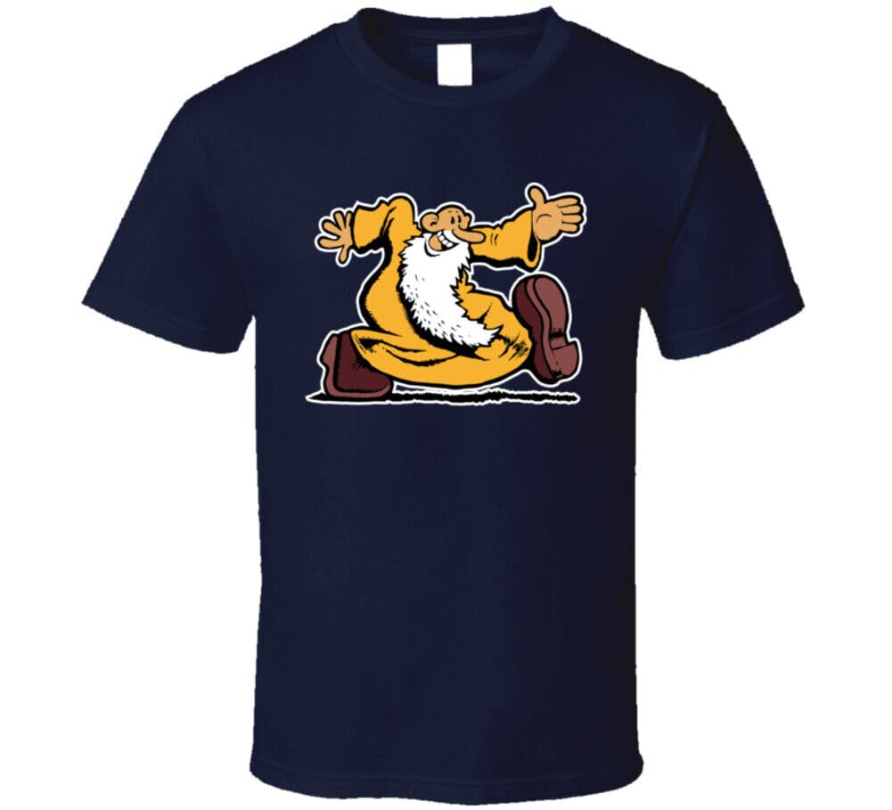 Chaohe Men's Blue Underground Comics R Crumb Mr Natural T Shirt Extra Large