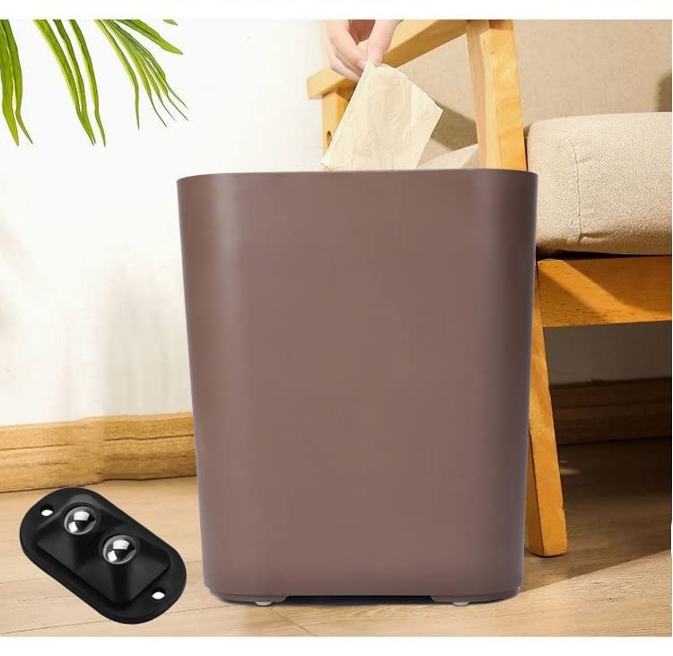 Miniatura 3 de 20 mini ruedas, ruedas giratorias para mini rodillo, ruedas pequeñas, ruedas de acero inoxidable, ruedas de basura negras, ruedas adhesivas para