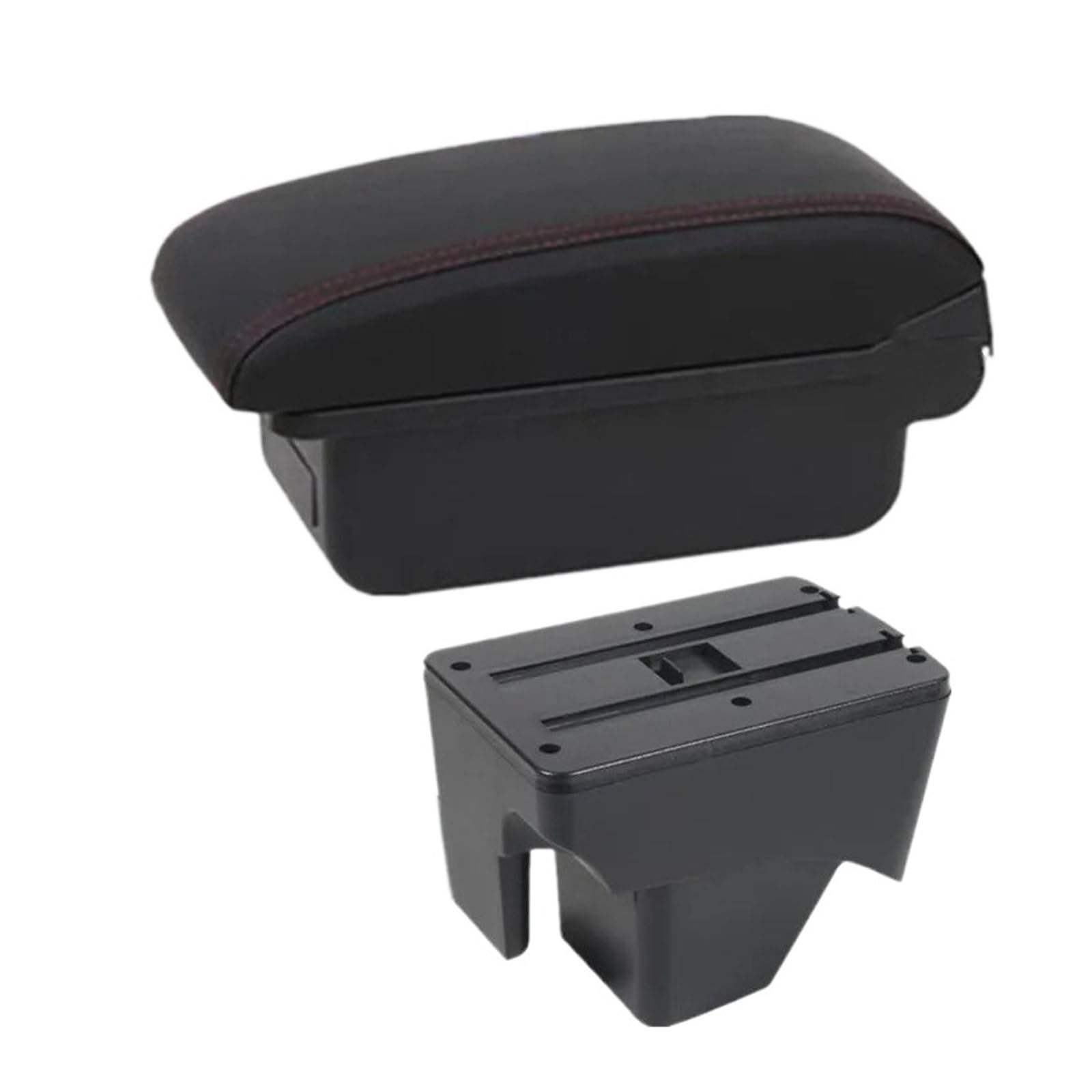 Ggwqoops Car Armrests For VW For TERA 2025 Central Storage Box Interior Retrofit Car Accessories Armrest Box(A1 red line No USB)
