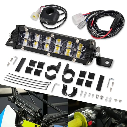 Image of Dirt Bike Light Bar 5.5 inch 54W 8000lm Head Light for 7 /8 inch Handlebar