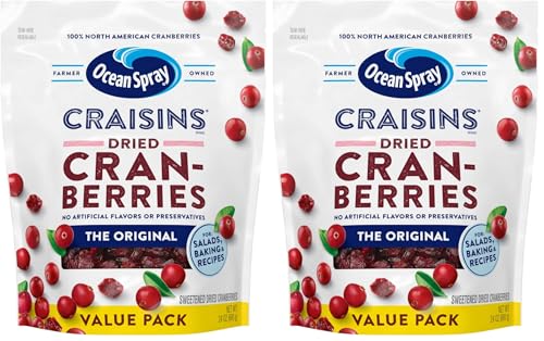Image of Ocean Spray Craisins Dried Cranberries, Original, 24 Ounce (Pack of 2)