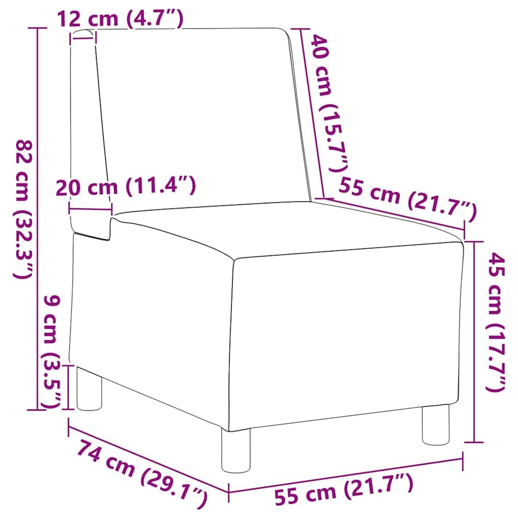 Juego de 2 sofás modulares de 2 plazas, tela gris claro, flexible, cómodo, duradero, para sala de estar, habitación de invitados, oficina, diseño moderno, fácil montaje, 55 x 74 x 82 cm