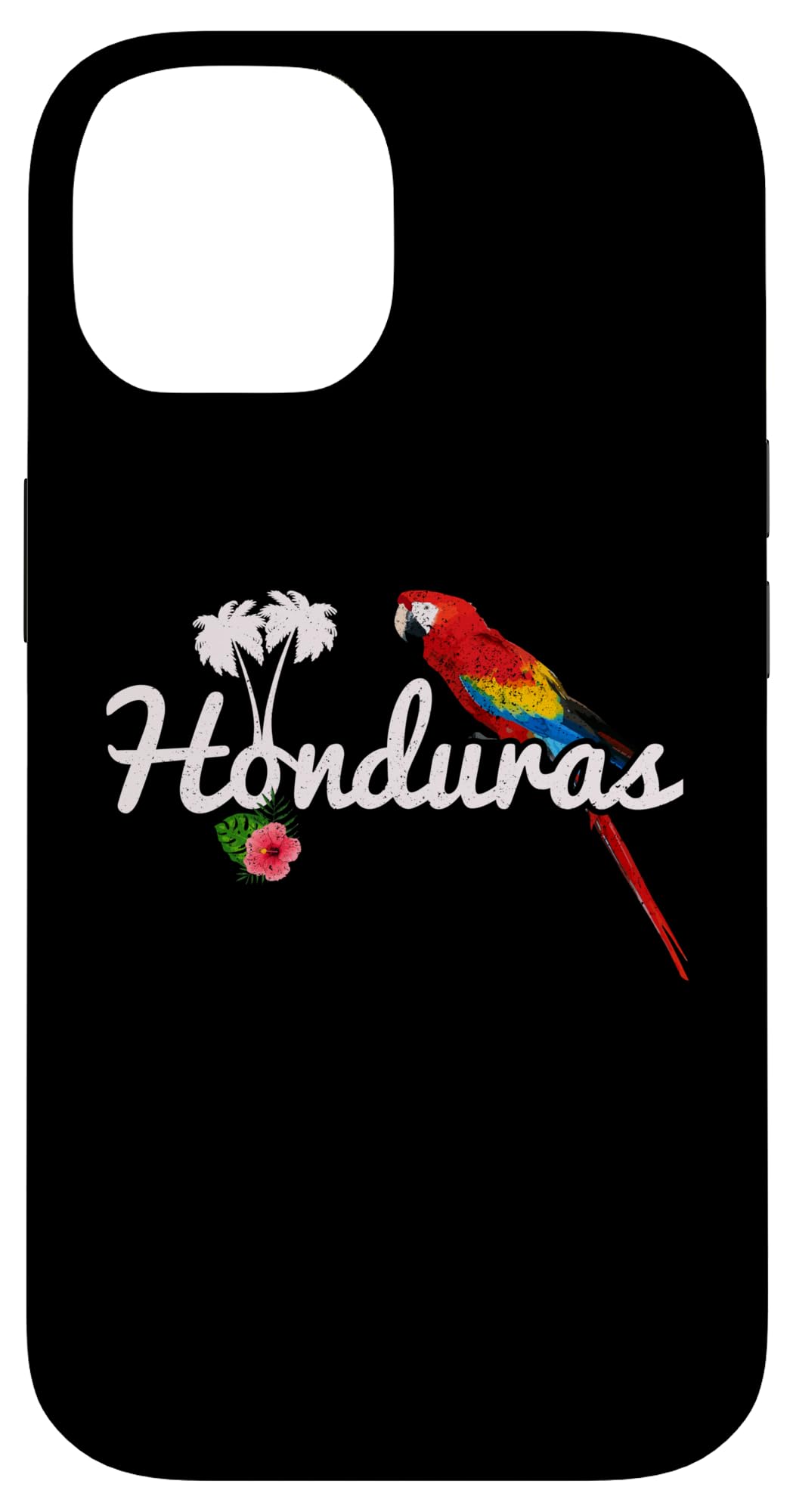 Honduras Parrot Macaw Vintage Pride Honduran Souvenir Case for iPhone 14