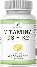 Vitamin D3 2000 IU + K2 MK-7 62.5 µg | High Bioavailability | 1 Tablet Every 2 Days = 16 Months | Vegan | No Additives | Made in EU | ProNatural Pharma