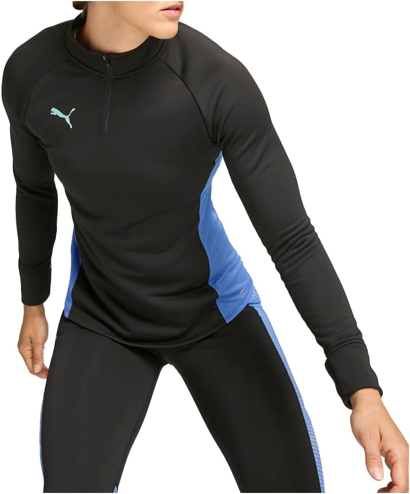 PUMA Womens Individualblaze 14 Zip Casual Tops Casual - Blue - Image 2