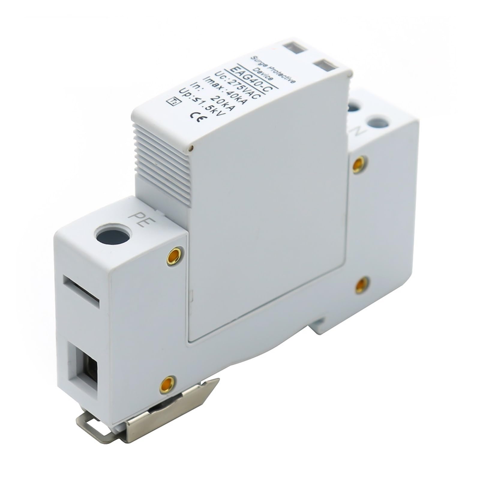 1P+N AC protector 20KA~40KA 275V domowe zabezpieczenie przeciwprzepięciowe ogranicznik niskiego napięcia