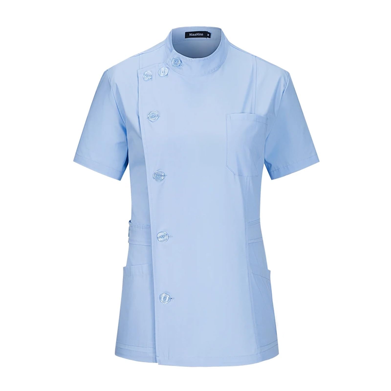 Uniforme Enfermera Tops de Enfermera for Mujer, Ropa Trabajo for salón Belleza, Uniforme SPA, Camisa quirúrgica, clínico para Mujeres
