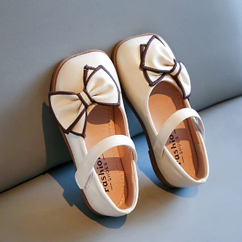 MATERUIEYES Sweet Style Pu Shoes Soft Bottom Bow Little Girl Single Shoes3