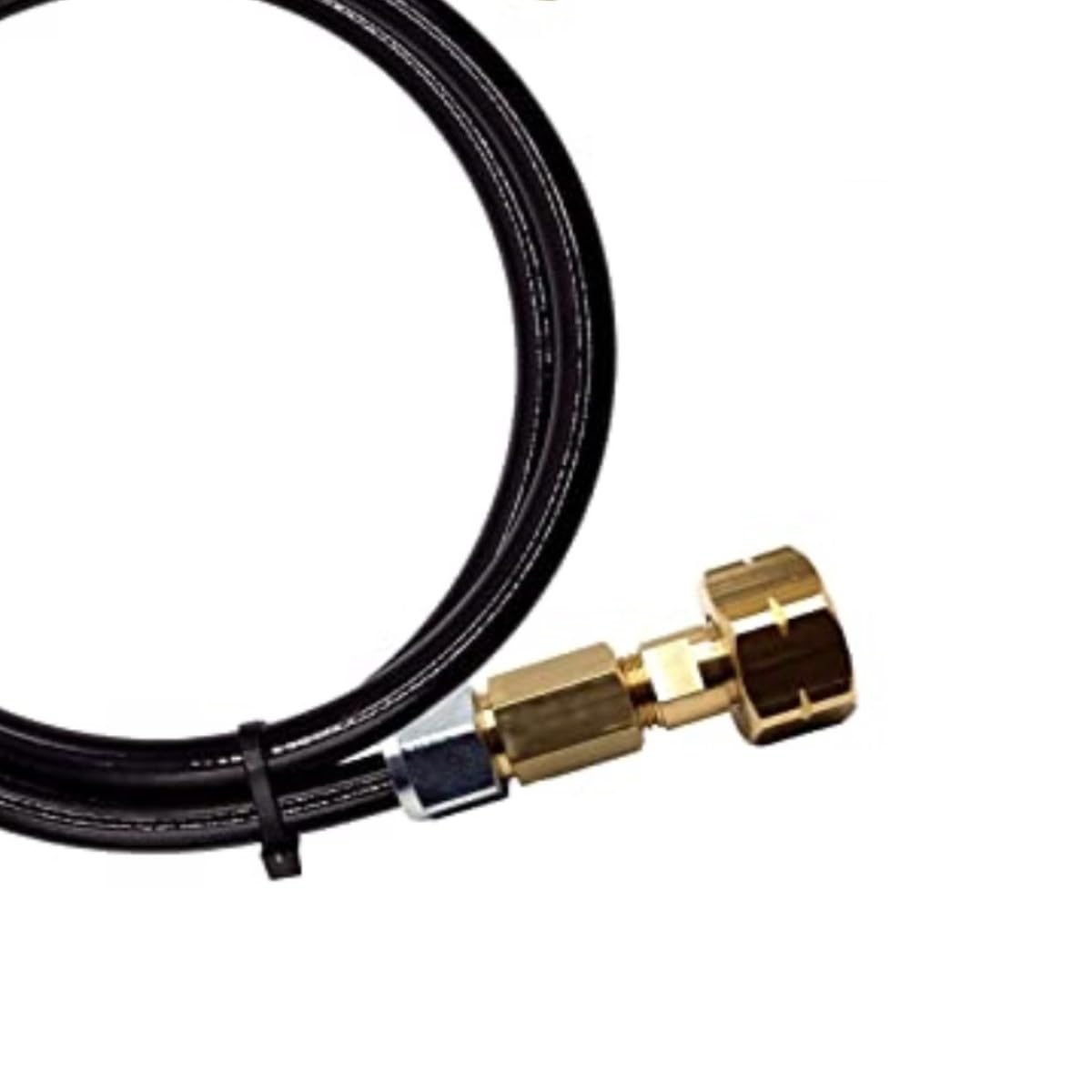 Campingaz 901,904,907 - Adaptador de botella para botella de gas butano/relleno, conectores con tubo de manguera de 8 mm (1 metro)