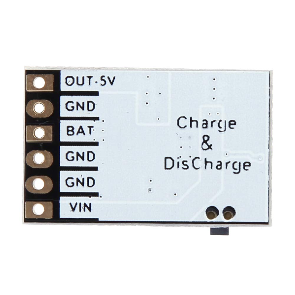 Modulo scheda di ricarica della batteria al litio, modulo di scarica del caricabatterie 2A 5V 4in1 Scheda di protezione della carica della batteria per batteria agli ioni di litio 3,7 V 4,2 V, sche