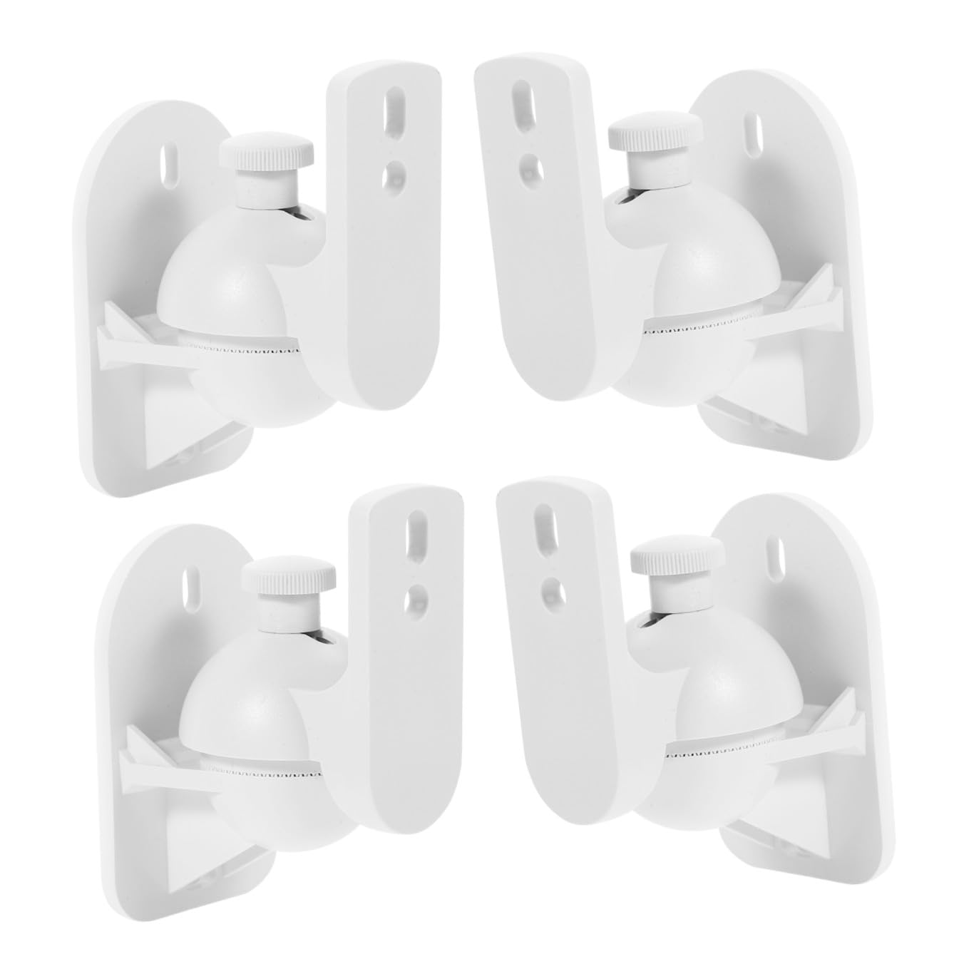 Support Mural pour Enceintes Surround en Lot de 4, Bras Long Suspendre Murale, Adapté aux Systèmes Audio Home Cinéma