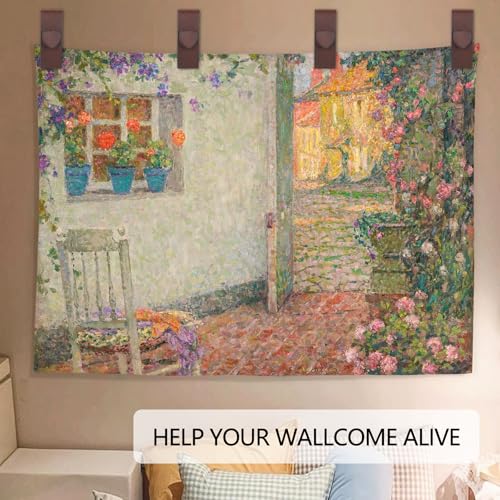 Image of 4 Quilt Hanger for Wall for Display - Tapestry Hangers for Walls, Wooden Rug Hangers for Wall Hangings, Decorate with Your Blanket and Tapestry Hanger, Quilt Rack Clamps for Mount (Brown)