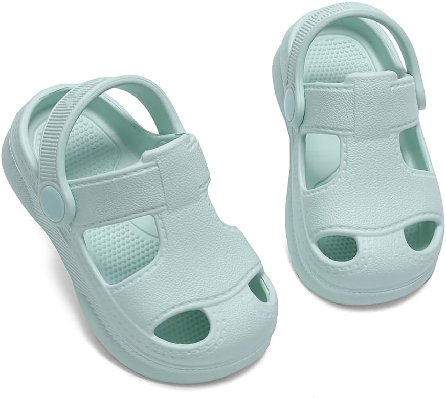 Baby Boys Girls Sandals,Infant Soft Anti-Slip Closed Toe Summer Shoes,Toddler Beach Pool Garden Water EVA Lightweight Clogs for Outdoor
