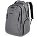 KROSER Laptop Backpack for 17.3 Inch Laptop Anti-Theft Large Computer Backpack with USB Charging Port Water-Repellent Casual Daypack for Travel/Business/School/College/Men/Women-Grey