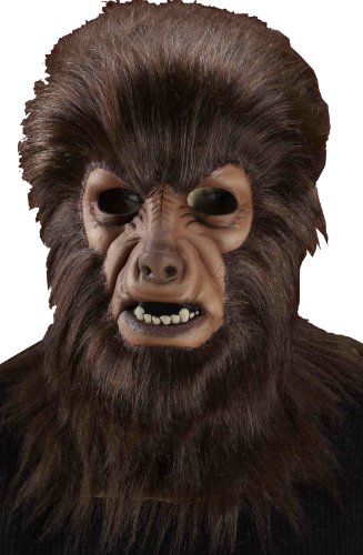 Forum Novelties Men's Universal Monster Collector's Edition The Wolf Man Mask, Brown, One Size
