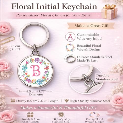 Image of magical gifts MG | Premium Alphabet & Initial Metal Keychain for Bags & Keys | Double-Sided | Personalized Initial Charm Keyring | Heavy-Duty Metal | Perfect for Gifting & Daily Use