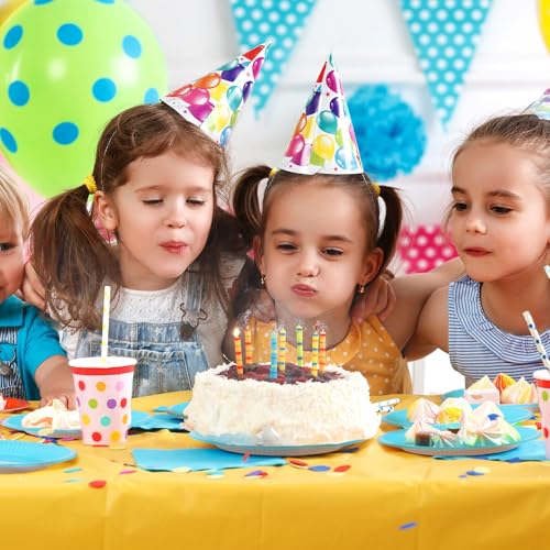 Xialvyu 20 Stück Pappteller,Einwegteller Blau,17.8 cm/7 inch Rund Party Pappteller Set,Pappteller Geburtstag Pappteller für Feste und Feiern Grillabend