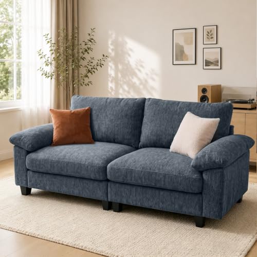 Image of 78 inch Loveseat Cloud Couch, Sectional Couches for Living Room