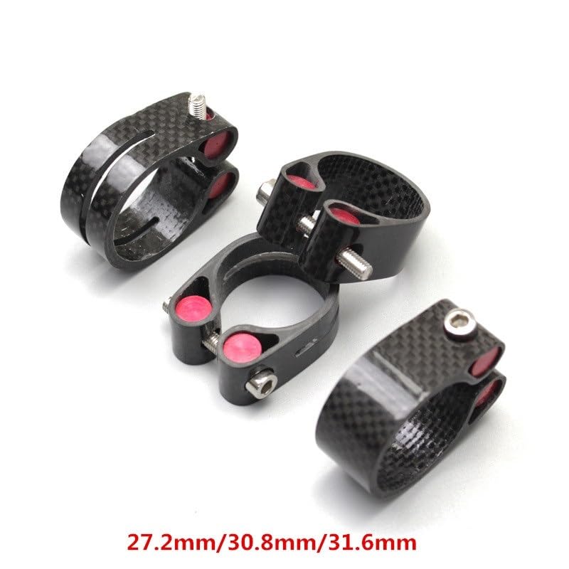 BLacOh Sattelklemme Fahrrad Carbon Sattelstütze Klemme 27,2mm 30,8mm 31,6mm Locking Sitzrohr Clip Carbon Ultraleicht Sattelstütze Zubehör Schnellspanner SattelstüTze (Color : B 31.6mm) Sport & Freizeit