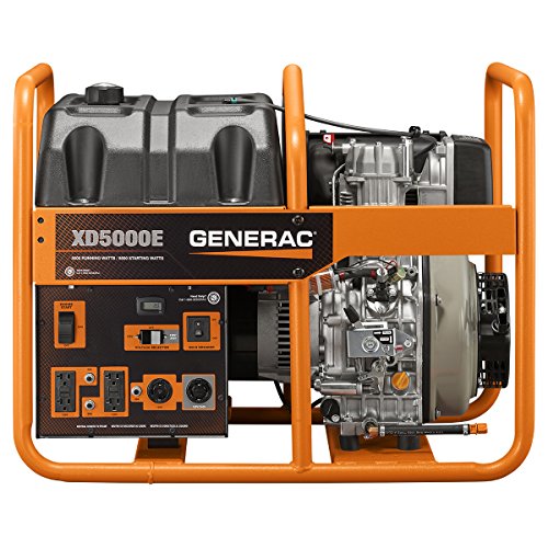 Generac 6864 XD5000E 5000-Watt Diesel-Powered Portable Generator - Ideal for Emergency Backup Power and Job Sites - Reliable Power for Demanding Applications - CARB Compliant - Image 5