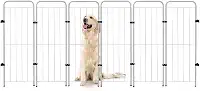 Cercado Caes Pet Cachorro Grade Cerca 6 Módulos 98 cm Altura (Branco)