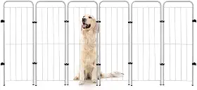 Cercado Caes Pet Cachorro Grade Cerca 6 Módulos 98 cm Altura (Branco)