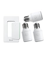 Vista 11 de Enchufe de bombilla de control remoto de 500 W, interruptor de luz inalámbrico para lámpara de cadena de tracción, soporte de base de bombillas E26