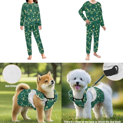 Family Matching Holiday Pajamas Christmas Long Sleeve Shirts & Pj Pants Vacation PJs Sets 2 Piece3