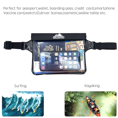 DRLOKPAK Bolsa de Cintura Impermeable para Teléfono Pasaporte Cartera miniatura 7