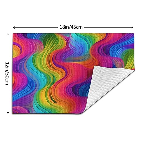 Set de table arc-en-ciel lavable et résistant à la chaleur pour protéger votre table de cuisine - 6