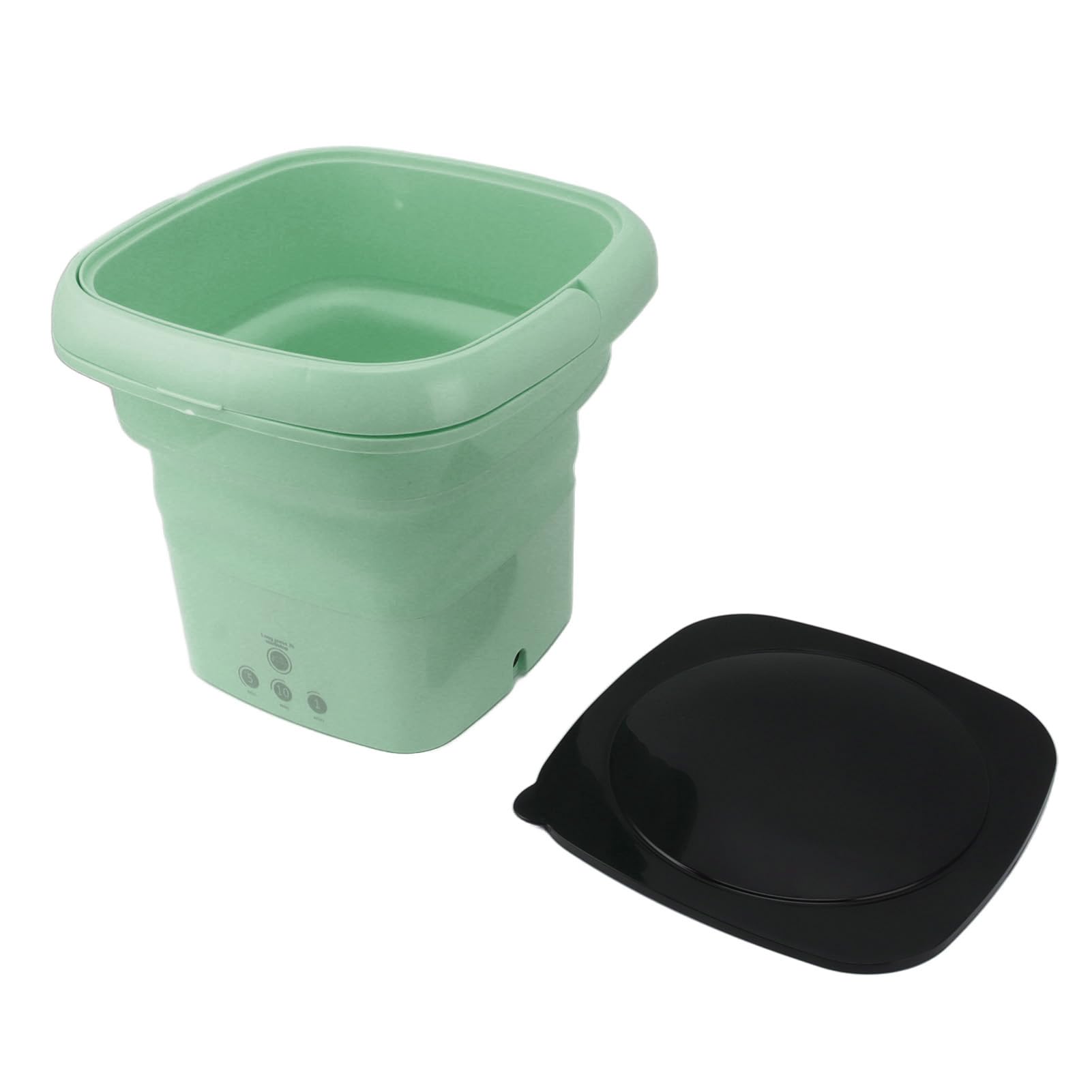Mini Lavatrice, Lavatrice Portatile Pieghevole con Cestello di Scarico, Lavatrice di Grande capacità con 3 modalità per Campeggio, Camper, Viaggi, Appartamento da 100 (Verde)