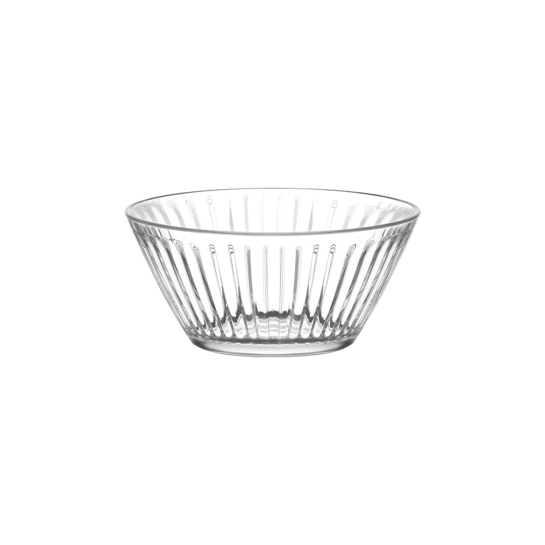 LAV Hestia Bols à Collation en Verre - 10.5cm - Clair - 12x Petit Cuisine Party Dessert Nourriture Fruit Doux Grignotages Service Tremper Sauce Tapas Plats Ensemble