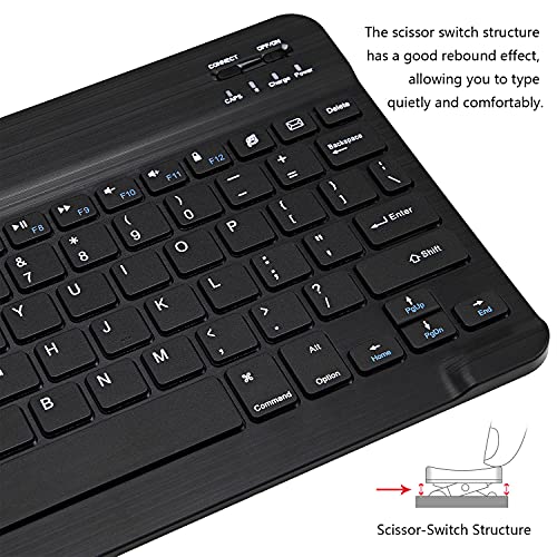 Xukinroy ZDL0819279 Ultra-Slim Bluetooth Keyboard Portable Mini Wireless Keyboard Rechargeable For Apple Ipad Iphone Samsung Tablet Phone Smartphone Ios Android Windows thumb #3