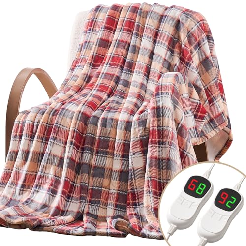 Homemate Electric Blanket Heated Throw - 50x...