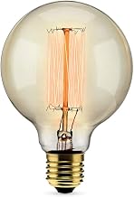Lâmpada Filamento Carbono G95 40w 127v 2000k Elgin 110v Ambar Luz Amarela Quente - Vintage, Retrô, Decoração