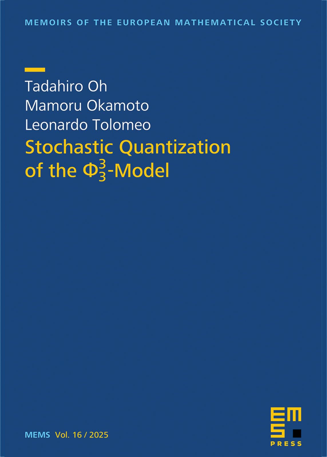 Buy Stochastic Quantization of the $Phi ^3_3$-Model — BookShops.in