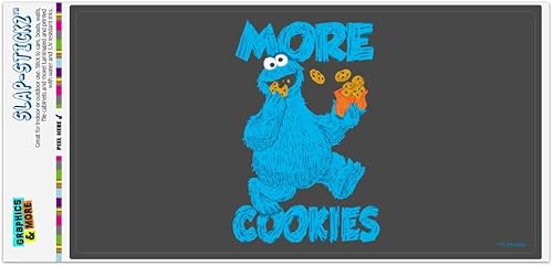 Pegatina de parachoques de Monstruo de galletas de Plaza Sésamo