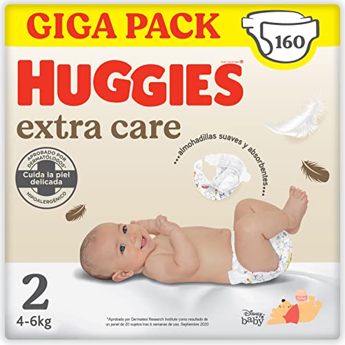 Huggies Newborn Disney Pañales Recién Nacido Talla 2 (3-6 kg) – 160 pañales
