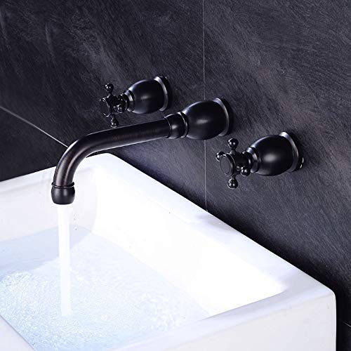 Robinet de cuisine cascade noir avec soupape d'atomiseur et tête douche à jets