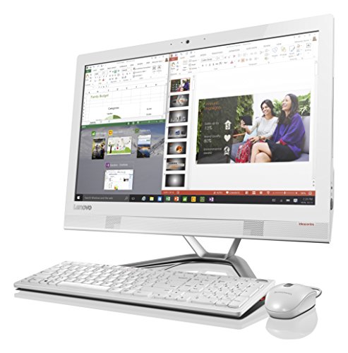 Image of Lenovo Ideacentre AIO 300 23-Inch FHD All-in-One Desktop (White) - (AMD A8-7410, 8 GB RAM, 1 TB HDD, Integrated Graphics Card, Windows 10)