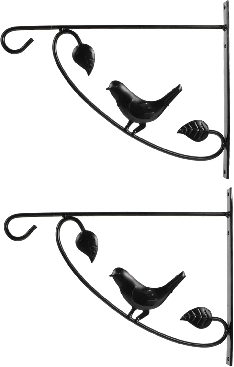 BESPORTBLE 2pcs Wall-Mounted Plant Brackets Vintage Hanging Hangers for Flower Pots Bird Feeders Wind Chimes for Decor