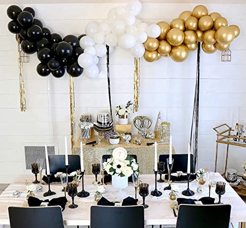 Image of Black Balloons,100 Pcs 5 Inch Mini Matte Latex Balloons for Balloon Garland Arch, Birthday Decoration, Wedding Party, Baby Shower Decorations