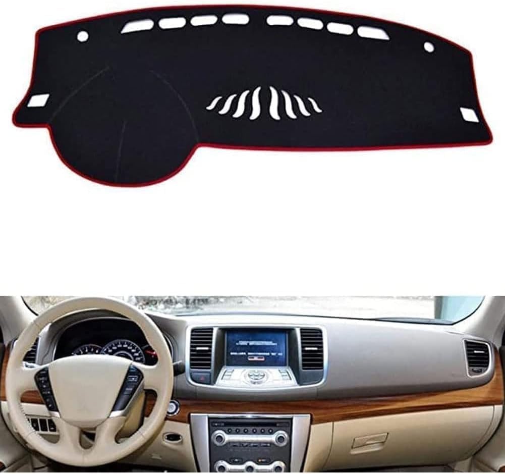 Alfombrilla Protectora para Salpicadero De Coche para Ni-ssan Teana J32 2008-2013 LHD,Alfombrilla Anti-UV para Salpicadero Protector Antideslizante,Interiores para Consola Central