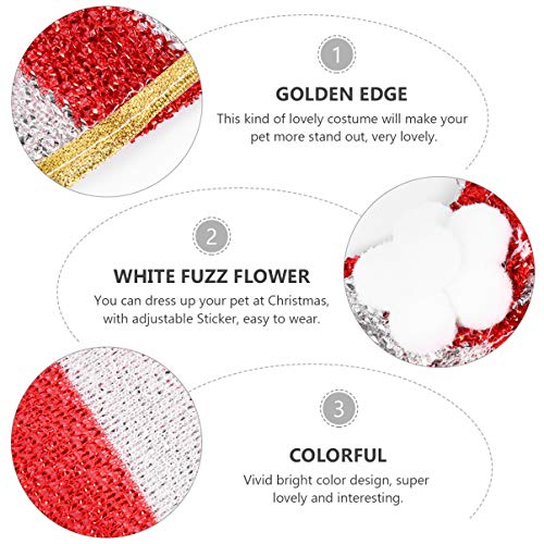 ULTECHNOVO Natal Animal de EstimaÃ§Ã£o Manto AdorÃ¡vel Capa Listrada Manteau Roupas Terno Traje Ninj